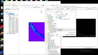 class image creation, thershold in ENVI, opening of  data both in ENVI and ArcGIS at a time part 2