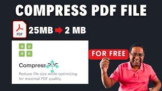 How to compress large pdf file without loosing quality for free