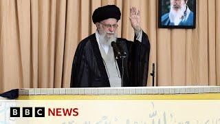 Iran's supreme leader defends strikes on Israel in rare public speech | BBC News