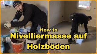 How to, Nivelliermasse auf Holzböden, Holzboden spachteln , so gehts