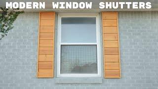 How To Build Modern Window Shutters | Modern Builds