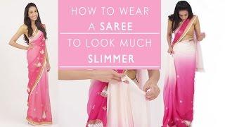 How To Wear A Saree To Look Slim