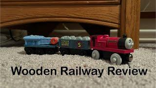 Thomas Wooden Railway Review - Rheneas and the Rock Crusher Cars