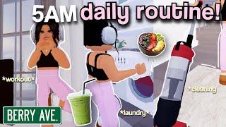 5am Daily Productive Routine!  | Roblox Berry Avenue Roleplay