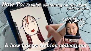 How to sketch a fashion collection on the iPad with Procreate | NYC fashion student