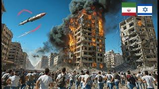 30 minutes ago! 1700 Iranian hypersonic missiles hit downtown Tel Aviv