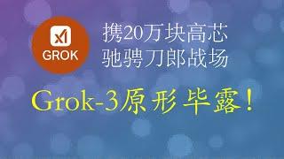 拥有20万块高端芯片算力的Grok-3，其真容是这样的！