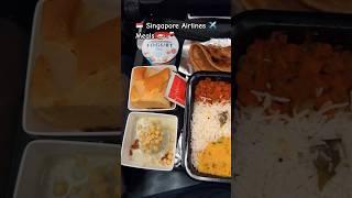 ️ Singapore Airlines Food Review  Flight Veg Meals  #singaporeairlines #flight #shorts