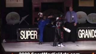 Luis Cuellar v Reign Garza - Boys team sparring finals - 2009 NBL Supergrands