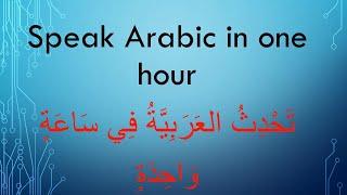 learn Arabic while you drive speak Arabic in one hour