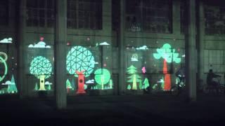 Bikes Make Life Better -- Projection Art