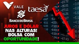 DÓLAR EM NÍVEL RECORDE, JUROS SUBINDO FORTE. OPORTUNIDADES MUITO FORTE NA BOLSA. O QUE ACONTECEU?