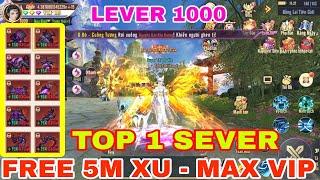 Game Lậu Mobile Mới Max Vip - Top 1 Sever Max Cấp 1000 Free 5M Xu + 99999999999 Knb