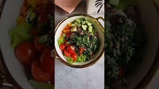 quick and healthy fattoush salad #trending #viral #trendingnow #reels #shorts #youtubeshorts
