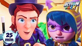 Meet Mr. Villainman | Action Pack | Family Time! ‍‍ | MOONBUG KIDS | Family Cartoons