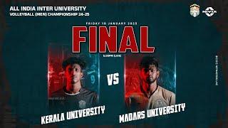 MADRAS UNIVERSITY VS KERALA UNIVERSITY |FINAL | ALL INDIA INTER UNIVERSITY VOLLEYBALL CHAMPIONSHIP