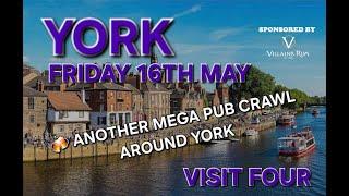 A Mega Pub Crawl Around York (Visit 4) (Sponsored by Villains Rum)