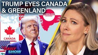 Trump Ratchets Up Call to Annex Canada & Greenland as Trudeau Says He'll Resign | The Daily Show