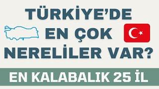 Türkiye'de En Çok Nereliler Var? - 2024 Kütüğe Göre İl Nüfusları - En Kalabalık 25 Memleket