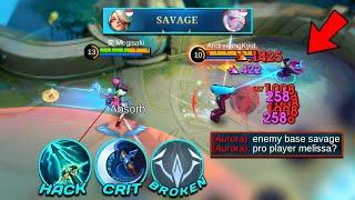 GLOBAL MELISSA INSANE SAVAGE ON ENEMY BASE!! (is this legal?)