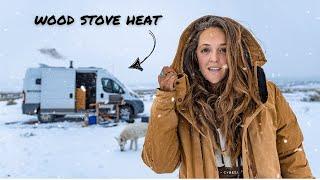 Surviving a Winter Snowstorm Off-Grid in My Van ️