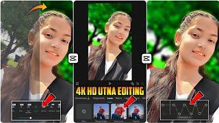 Trending 4K, 8K, 16K, Video Editing In Capcut | Ultra HD Quality Video Editing In Capcut