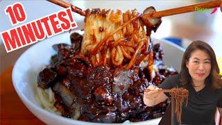 SECRET  10 Minute JjaJangMyun Noodle Recipe: Restaurant-Quality Black Bean Sauce Noodles 짜장면