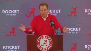 Alabama Nick Saban, LSU game week press conference