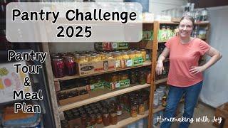 PANTRY CHALLENGE 2025 • pantry tour • preparations for the #threeriverschallenge