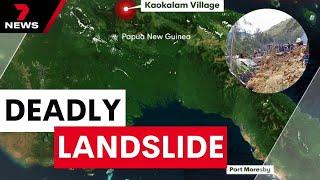 Fears over 100 people killed in major landslide in Papua New Guinea | 7 News Australia