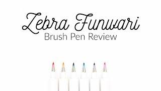 Zebra Funwari Brush Pen Review for Handlettering & Modern Calligraphy