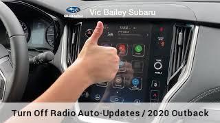 Turning Off Radio Auto-Updates