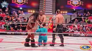 CMLL Máscara Dorada, Dragón Rojo Jr y Templario vs Barbaro Cavernario, Soberano Jr y Terrible ARENA