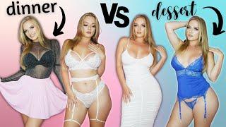 Dinner Date Outfits vs Evening Lingerie from Ekouaer Badd Angel Lingerie Clothing Try On Haul Review