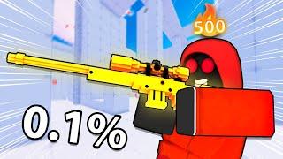 using the RAREST SKINS in roblox rivals