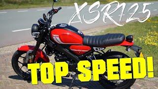 YAMAHA XSR125 TOP SPEED + GPS TOP SPEED