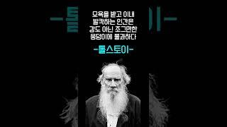 사람의 그릇의 크기를 알려주는 톨스토이의 명언 #쇼츠 #shorts