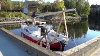 dématage de voilier avec treuil électrique Edel 665