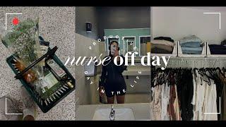 nurse off days | closet organization, meal prep, pharmacology