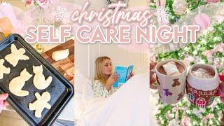 Winter Self Care Night | Baking Cookies, Christmas Movie, Reading, Staying In | LN x NYC