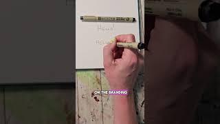 Pen and watercolor - two important things to know!