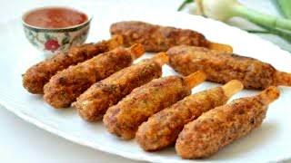 How To Make Easy Evening Snacks At Home | Chicken Veg Sticks Recipe | RR Daily Cooking |