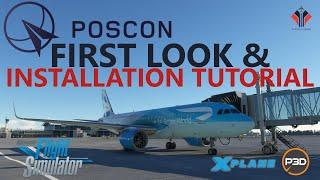 Next-Gen VATSIM/IVAO Competitor? POSCON - First Look & Installation Tutorial! Give it a go!