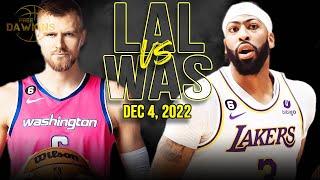 Los Angeles Lakers vs Washington Wizards Full Game Highlights | December 4, 2022 | FreeDawkins