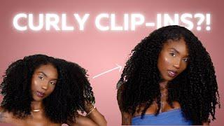 THE MOST NATURAL LOOKING CLIP-INS?! 3B/3C TEXTURE! CURLSQUEEN HAIR!