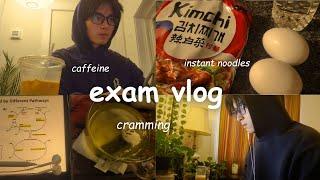 exam study vlog | late night cramming, lots of caffeine, uni life