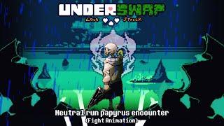 Underswap love struck: Papyrus encounter (animation)