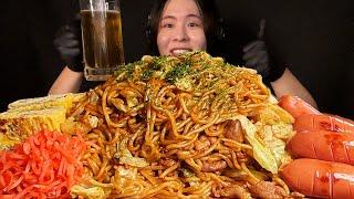 ASMR mega yakisoba gluttony! ️ [chewing sound]