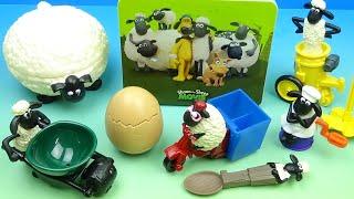 2014 SHAUN the SHEEP MOVIE set of 8 McDONALD'S HAPPY MEAL COLLECTIBLES VIDEO REVIEW (UK)