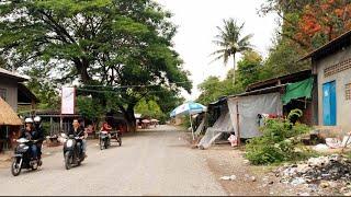 Driving Tour On Foothill Village In Cambodia | Phnom Sam Pov Foothill Village [ khmer rural post ]